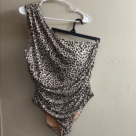 J. Crew Leopard Print Swimsuit - Picture 1 of 2